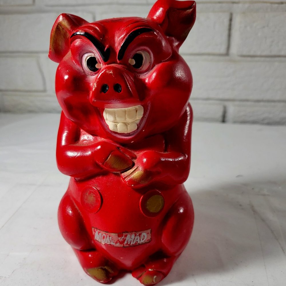 MAD Money Vintage Plaster Coin Bank  -- ITEM #321